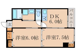 コーポラス伏見の物件間取画像